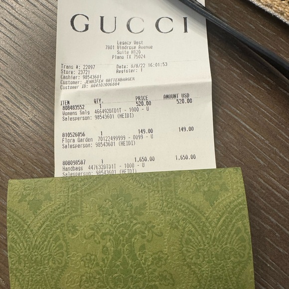 Gucci Black Chevron Leather Wallet - Picture 3 of 11